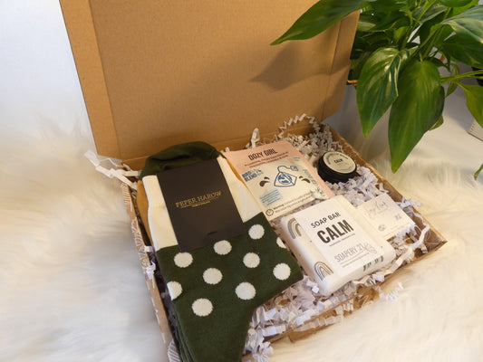 CALM & COSY SPARKLE POSTAL GIFT BOX